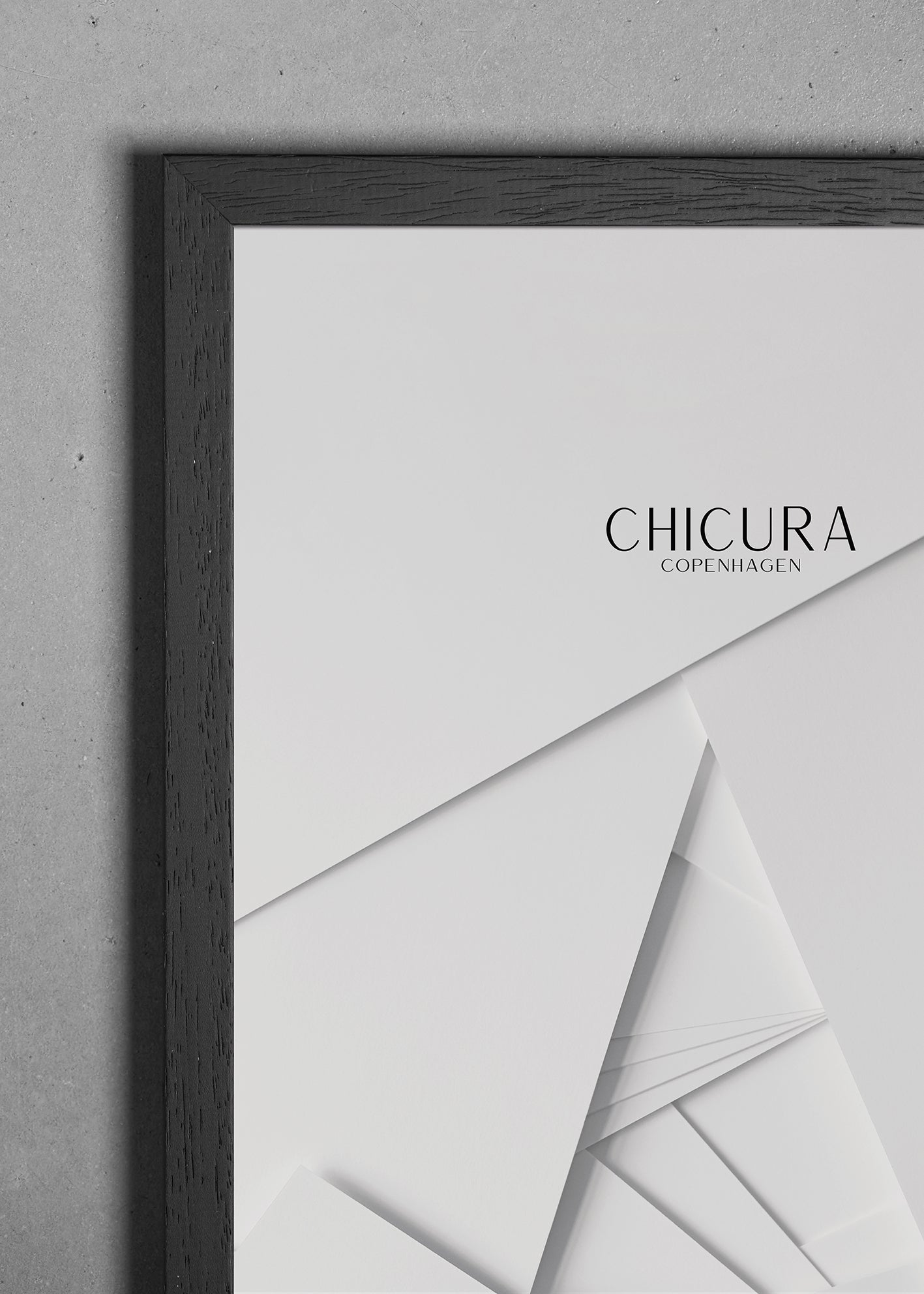 ChiCura Living, Art & Frames Træramme - 40x60cm - Sort - Glas Frames / Wood Black