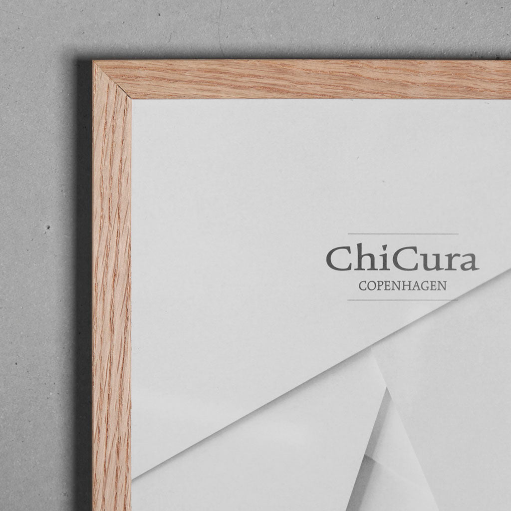 ChiCura Living, Art & Frames Træramme - 50x50cm - Egetræ - Glas Frames / Wood Oak