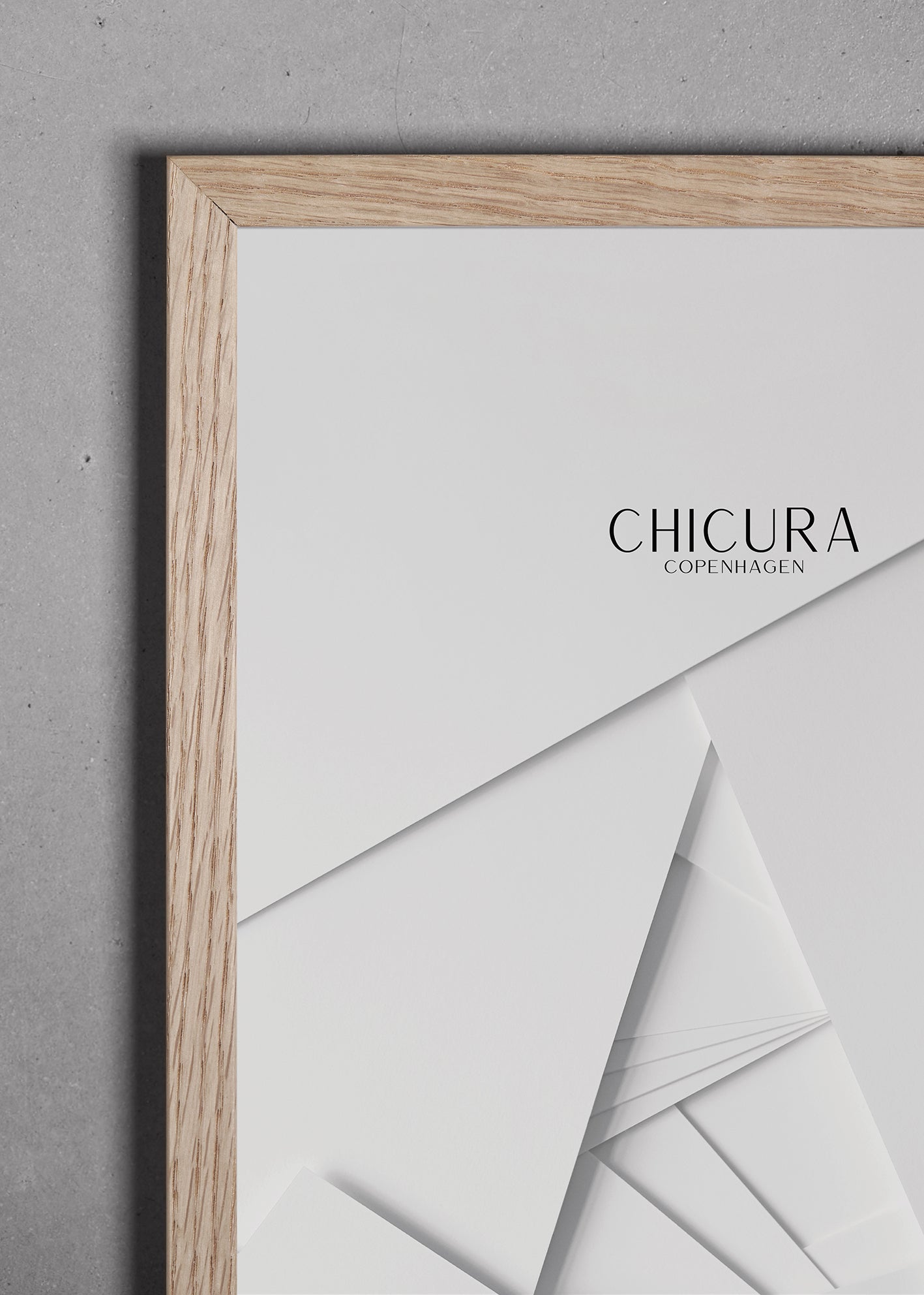 ChiCura Living, Art & Frames Træramme - 50x60cm - Egetræ - Glas Frames / Wood Solid Oak