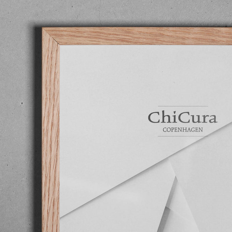 ChiCura Aps Træramme - 50x70cm - Egetræ - Anti-reflektiv Akrylglas Frames / Wood Oak