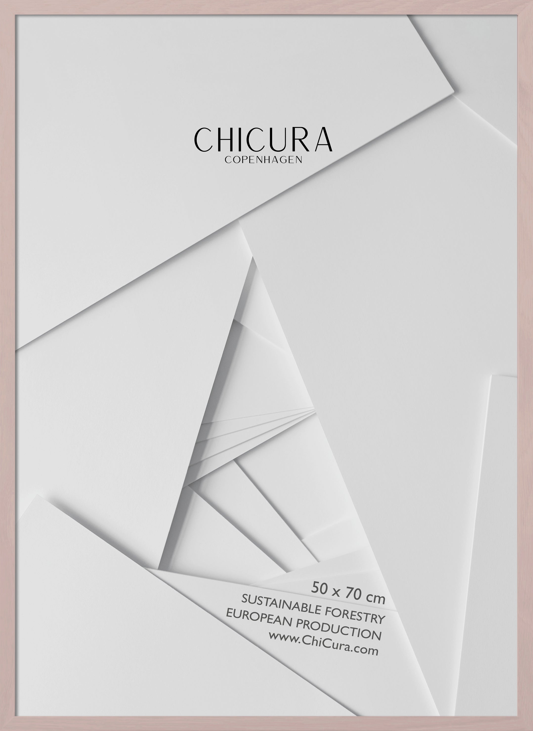 ChiCura Living, Art & Frames Træramme - 50x70cm - Rosa - Akrylglas Frames / Wood Rose