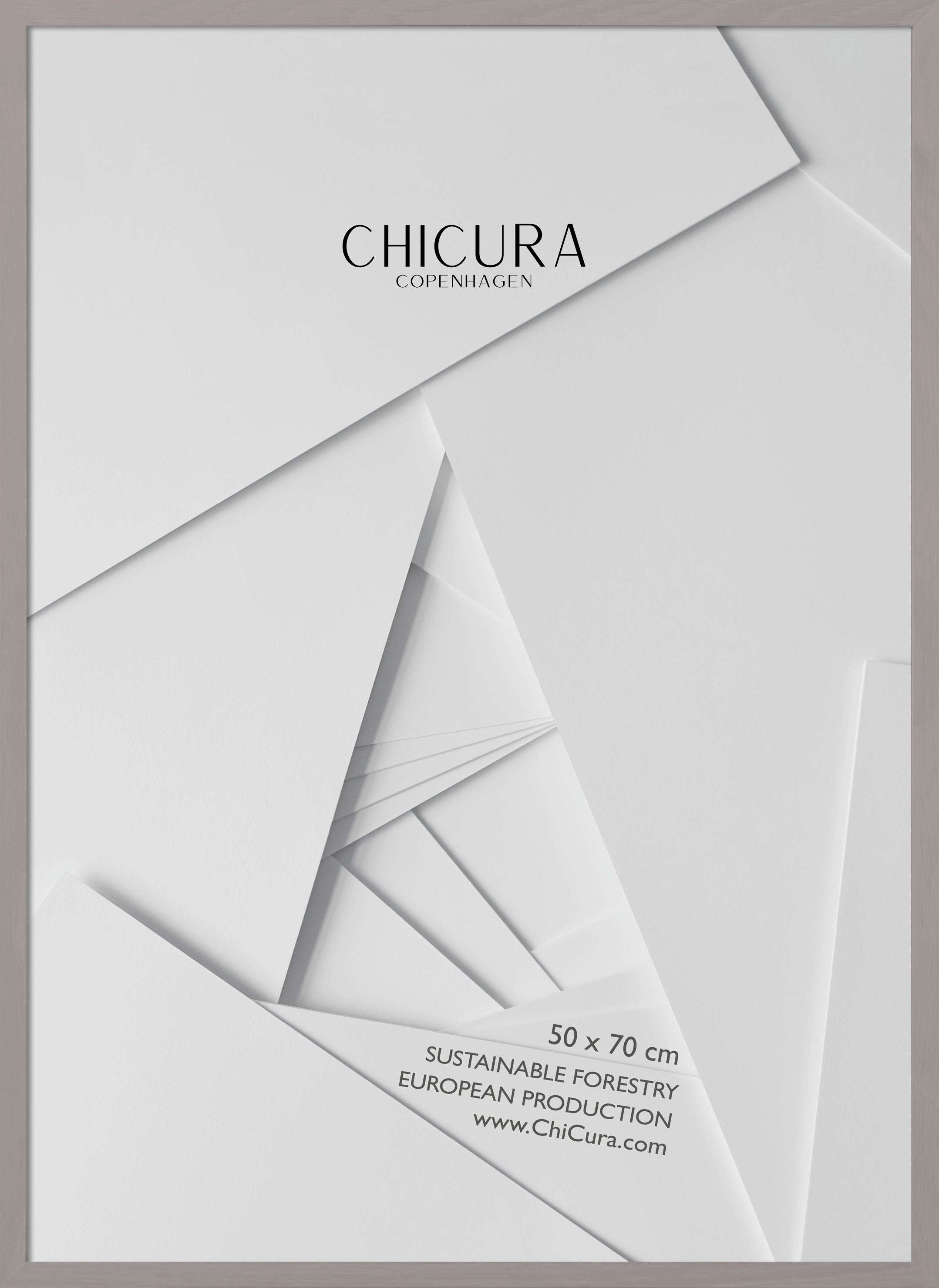 ChiCura Living, Art & Frames Træramme - 50x70cm - Soft Taupe - Glas Frames / Wood Soft Taupe