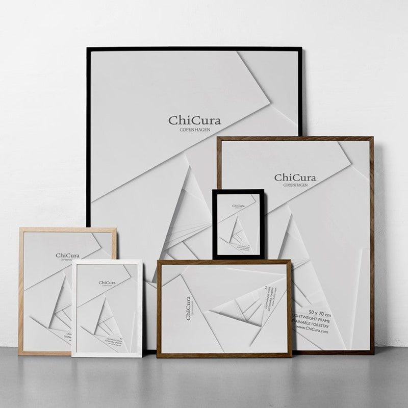 ChiCura Living, Art & Frames Træramme - 50x70cm - Sort - Anti-reflektiv Akrylglas Frames / Wood Black