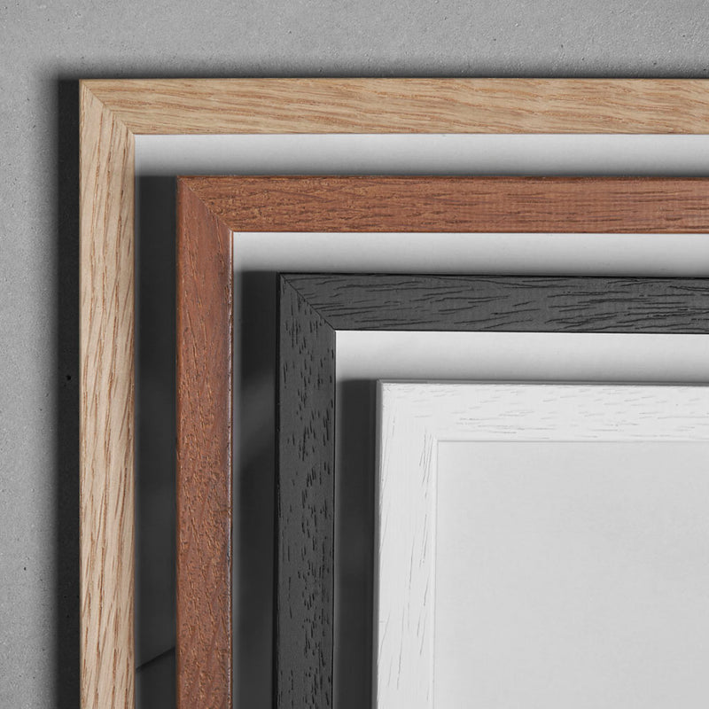 Wooden frame - 70x100cm - White - Glass - PICKUP ONLY