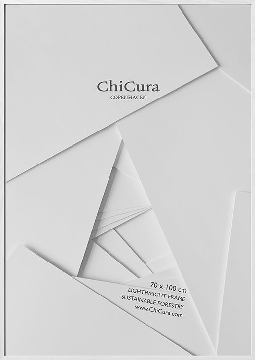 ChiCura Living, Art & Frames Træramme - 70x100cm - Hvid - Glas - KUN V. AFHENTNING Frames / Wood White