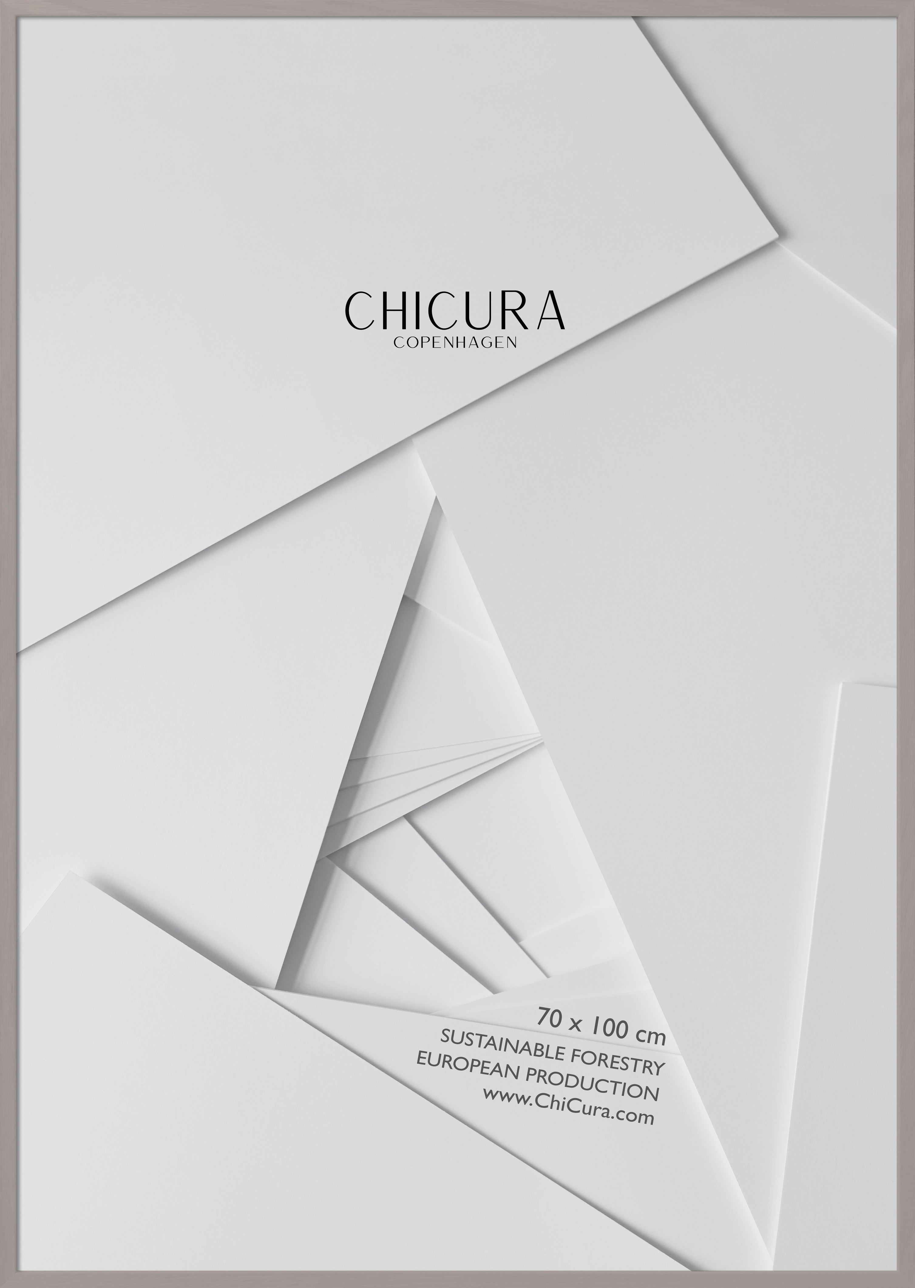 ChiCura Living, Art & Frames Træramme - 70x100cm - Soft Taupe - Glas - KUN V. AFHENTNING Frames / Wood Soft Taupe