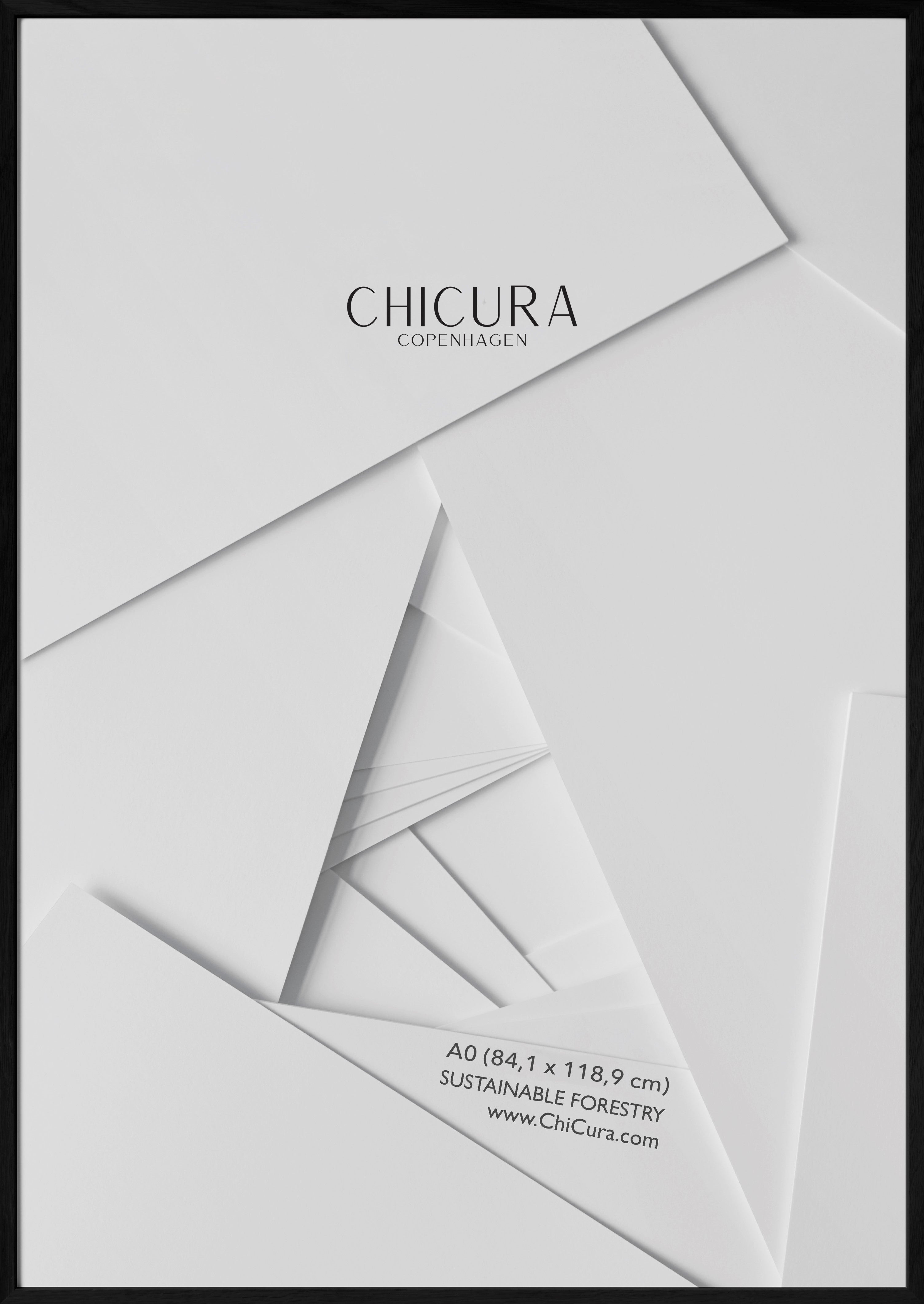 ChiCura Living, Art & Frames Træramme - A0 - Sort - Anti-Reflektiv Akrylglas Frames / Wood Black
