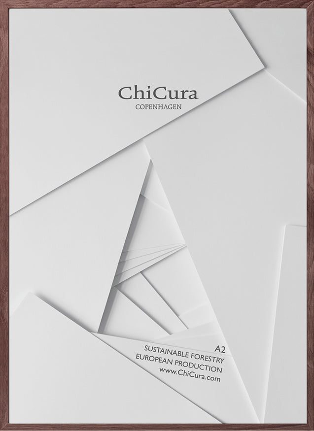 ChiCura Living, Art & Frames Træramme - A2 - Brun Egetræ - Akrylglas Frames / Wood Brown