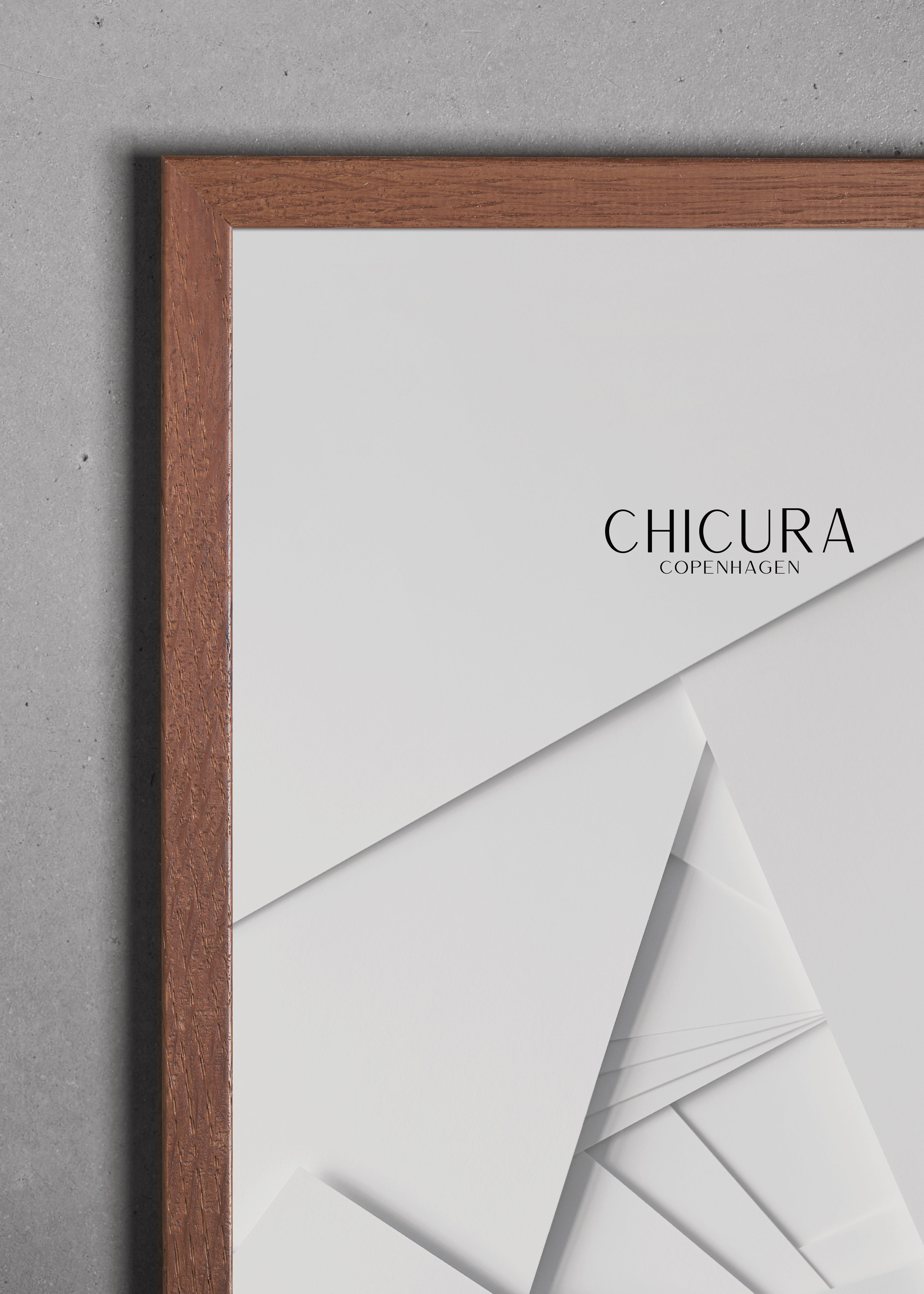 ChiCura Living, Art & Frames Træramme - A2 - Brun Egetræ - Anti-reflektiv Akrylglas Frames / Wood Solid Brown