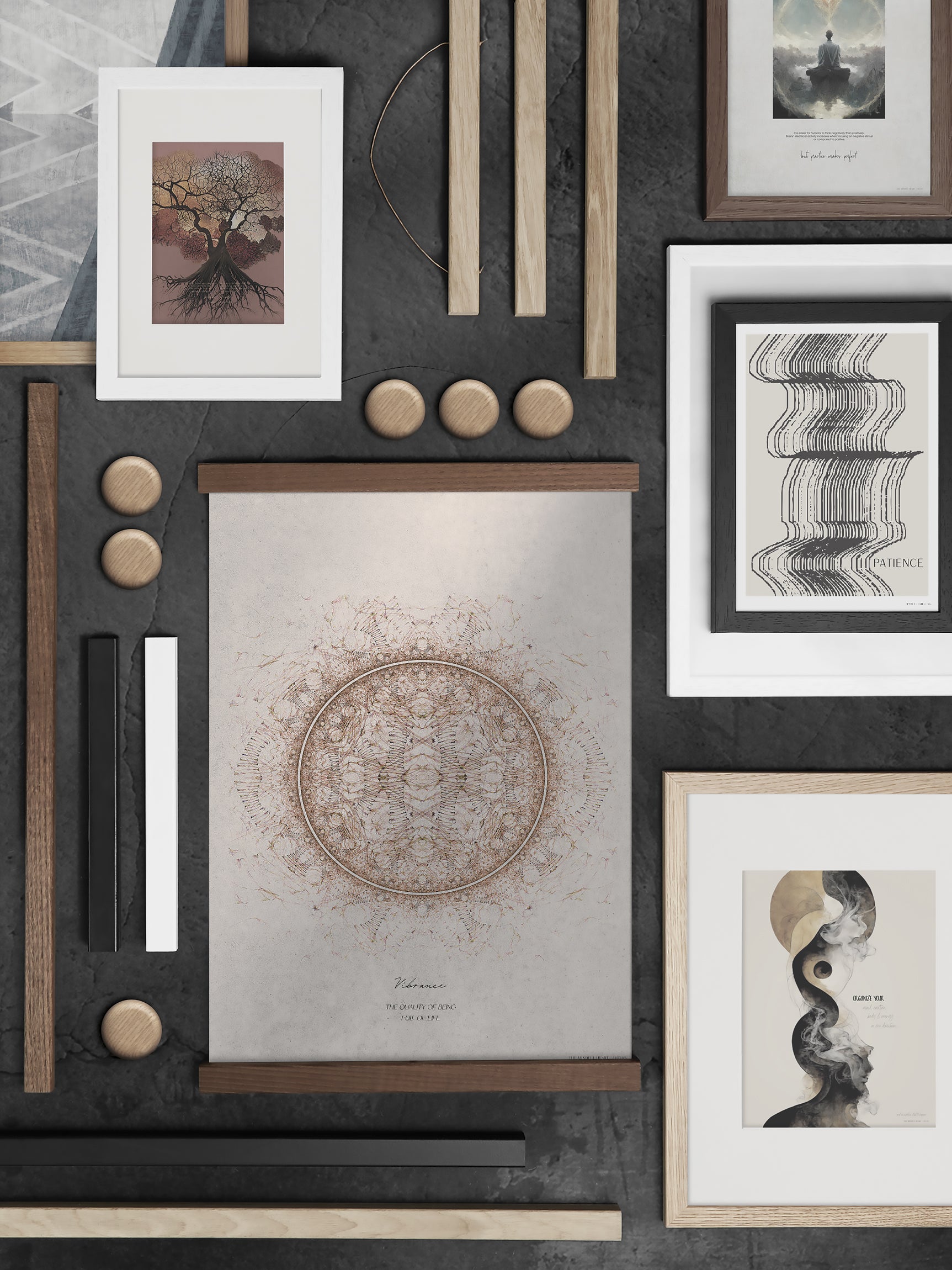 ChiCura Living, Art & Frames Træramme - A2 - Brun Egetræ - Anti-reflektiv Akrylglas Frames / Wood Solid Brown