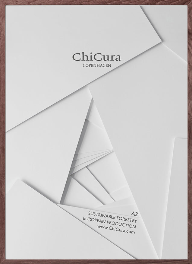 ChiCura Living, Art & Frames Træramme - A2 - Brun Egetræ - Glas Frames / Wood Brown