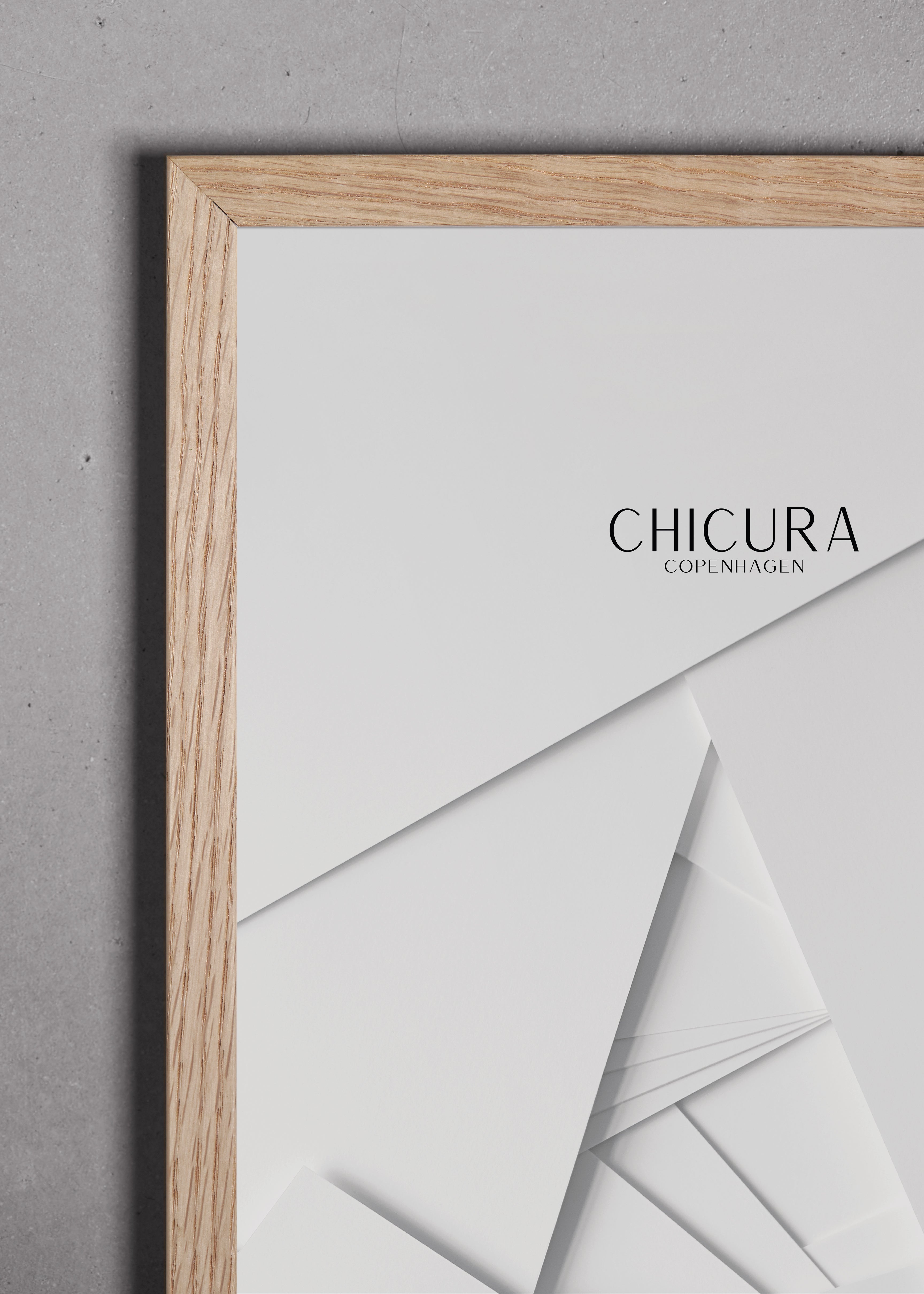 ChiCura Living, Art & Frames Træramme - A2 - Egetræ - Anti-reflektiv Akrylglas Frames / Wood Oak