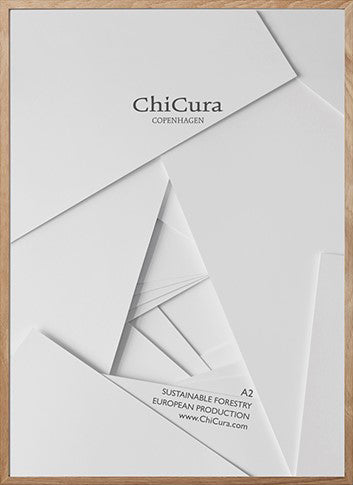 ChiCura Living, Art & Frames Træramme - A2 - Egetræ - Anti-reflektiv Akrylglas Frames / Wood Oak