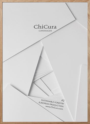 ChiCura Living, Art & Frames Træramme - A2 - Egetræ - Glas Frames / Wood Oak