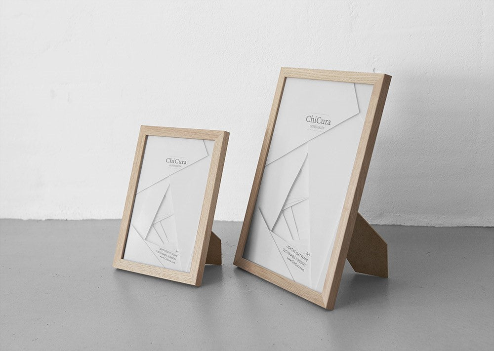 ChiCura Living, Art & Frames Træramme - A4 - Brun Egetræ - Akrylglas Frames / Wood Brown