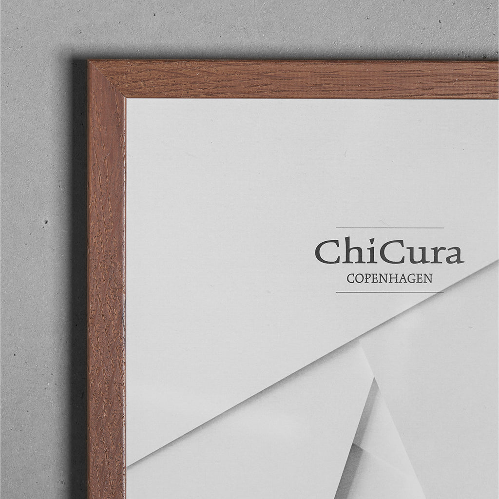 ChiCura Living, Art & Frames Træramme - A4 - Brun Egetræ - Glas Frames / Wood Brown