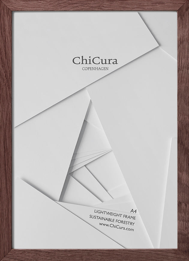 ChiCura Living, Art & Frames Træramme - A4 - Brun Egetræ - Glas Frames / Wood Brown
