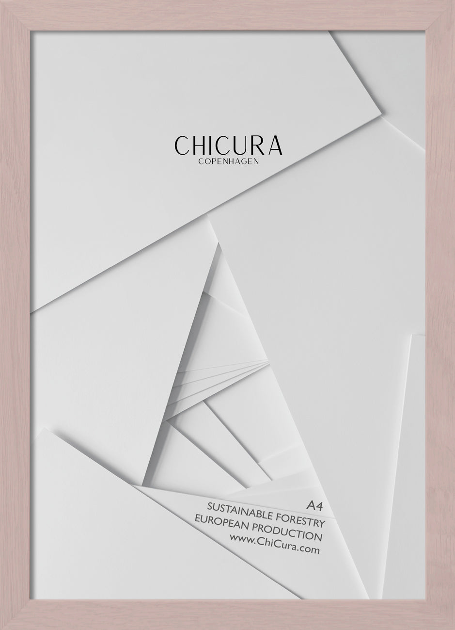 ChiCura Living, Art & Frames Træramme - A4 - Rosa - Akrylglas Frames / Wood Rose