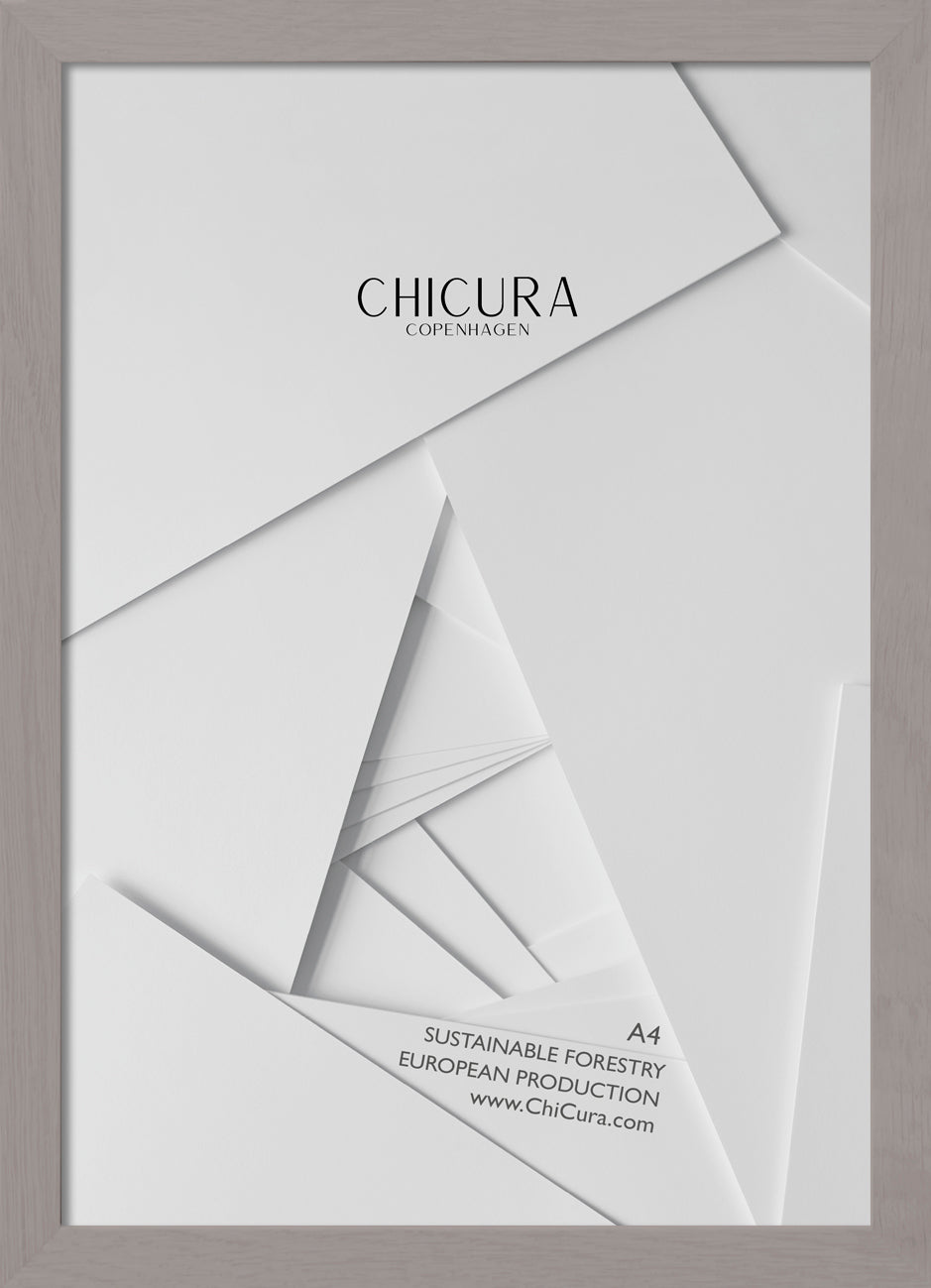 ChiCura Living, Art & Frames Træramme - A4 - Soft Taupe - Glas Frames / Wood Soft Taupe
