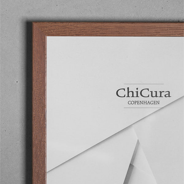 ChiCura Living, Art & Frames Træramme - A5 - Brun Egetræ - Glas Frames / Wood Brown