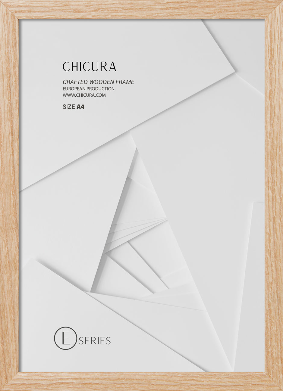 ChiCura Living, Art & Frames Træramme E - A4 - Egetræ - Anti-reflektiv Akrylglas Frames / Wood E-Series Oak