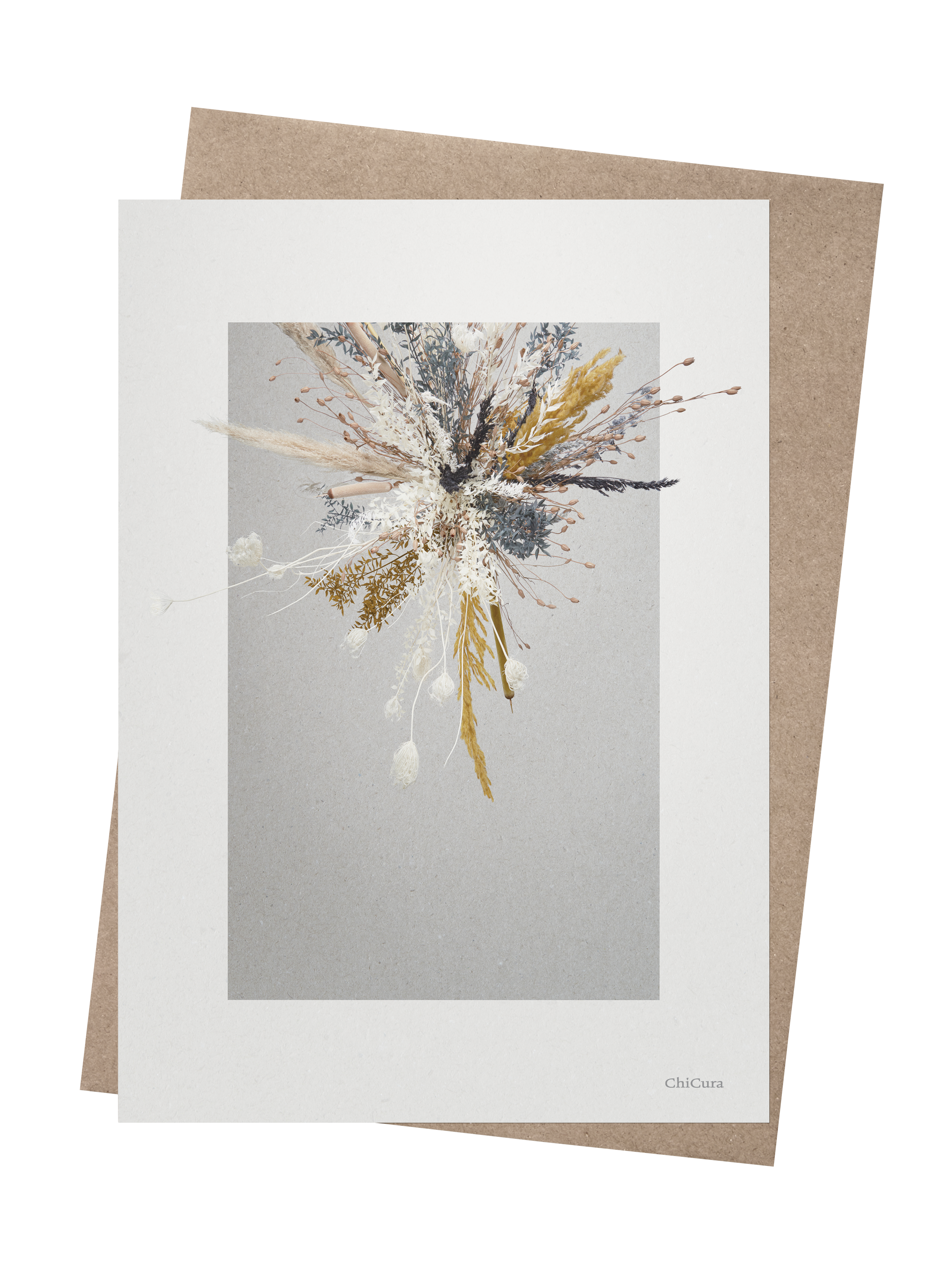 ChiCura Living, Art & Frames Vintage Flower Deco CC4 - A5 Art Cards Multiple Color