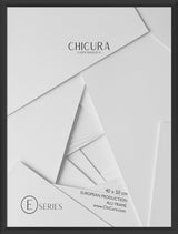 ChiCura Aps Alu Ramme E - 40x50cm - Sort - Glas Frames / Alu Black