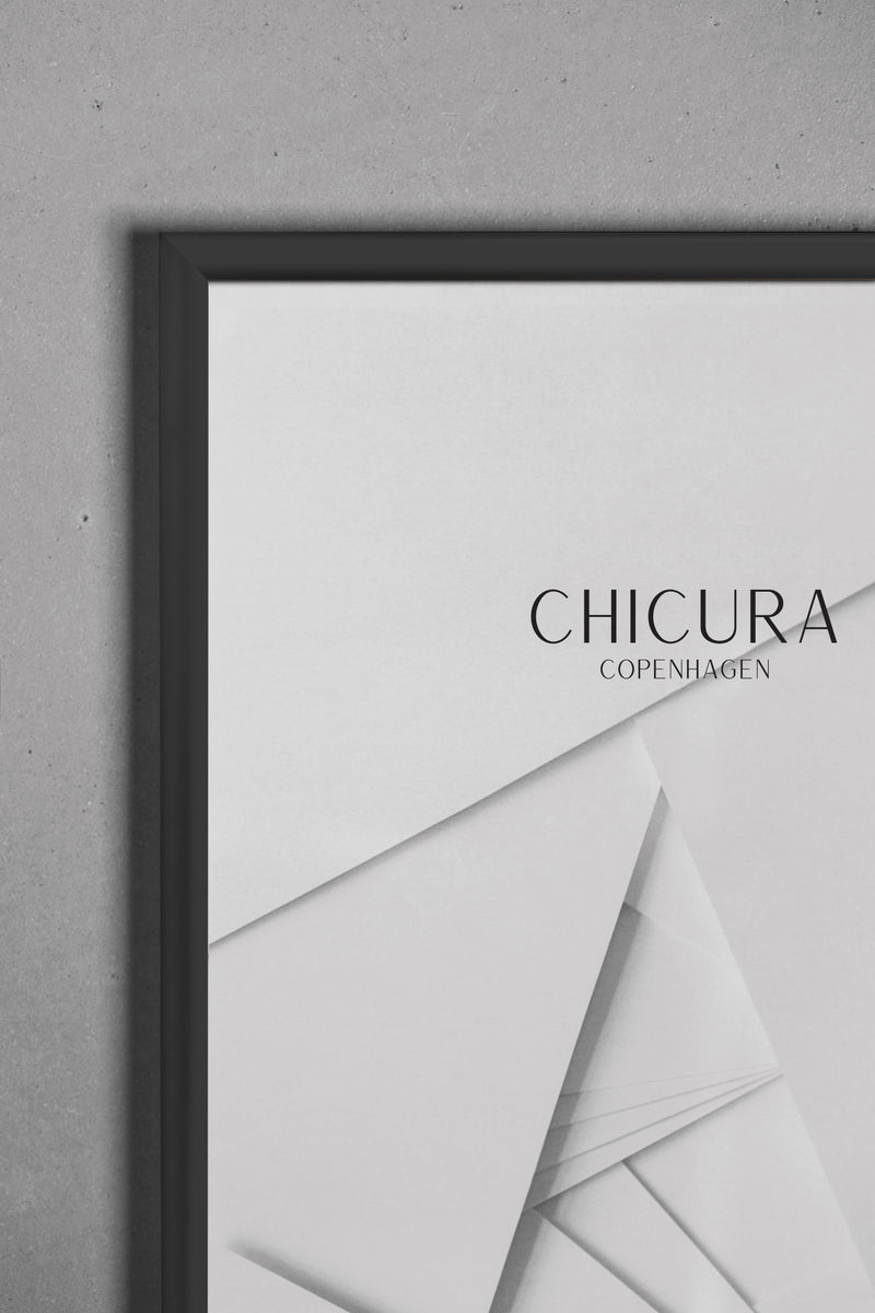 ChiCura Aps Alu Ramme E - A2 - Sort - Glas Frames / Alu Black