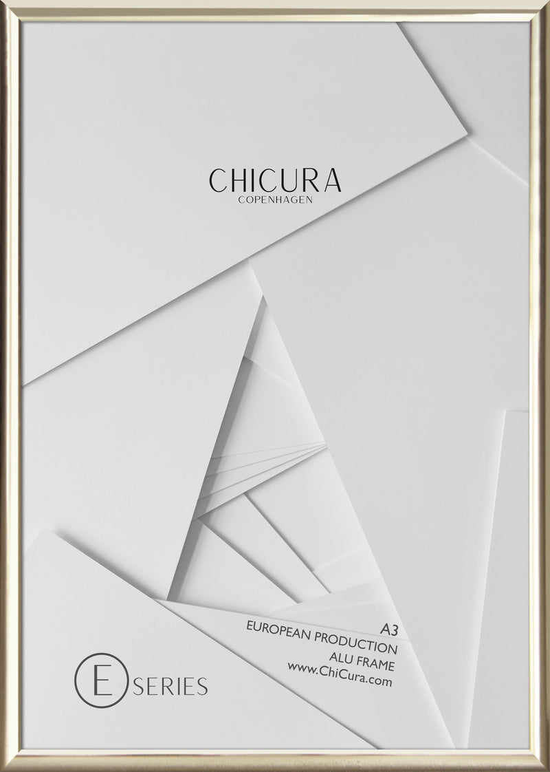ChiCura Aps Alu Ramme E - A3 - Guld - Akrylglas Frames / Alu Golden