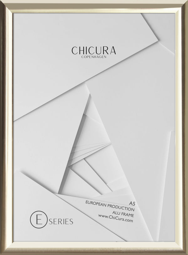 ChiCura Aps Alu Ramme E - A5 - Guld - Akrylglas Frames / Alu Golden