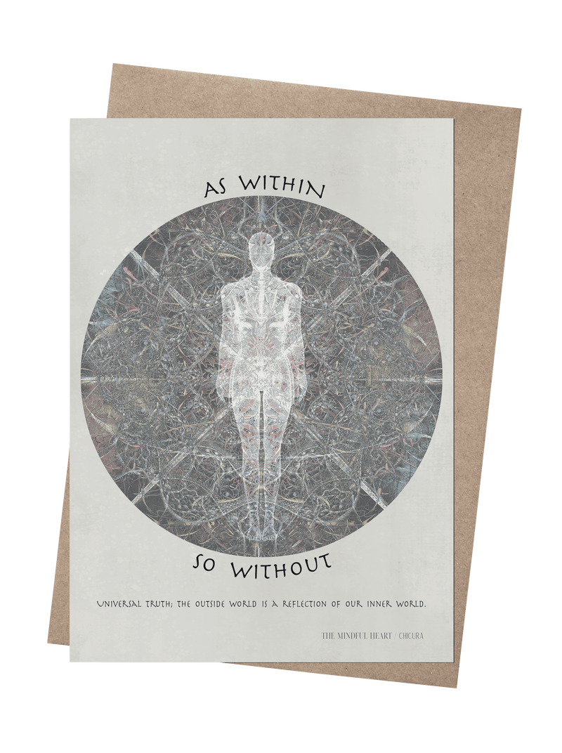 ChiCura Copenhagen As Within So Without Art Cards 1. English Poster Quotes