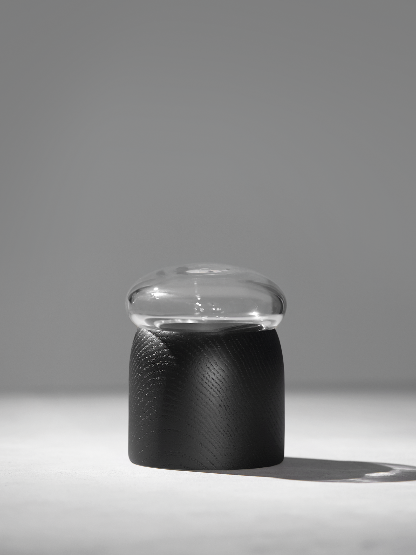 Boletus Black/Clear Glass, w. 9 cm - ChiCura Copenhagen DK -