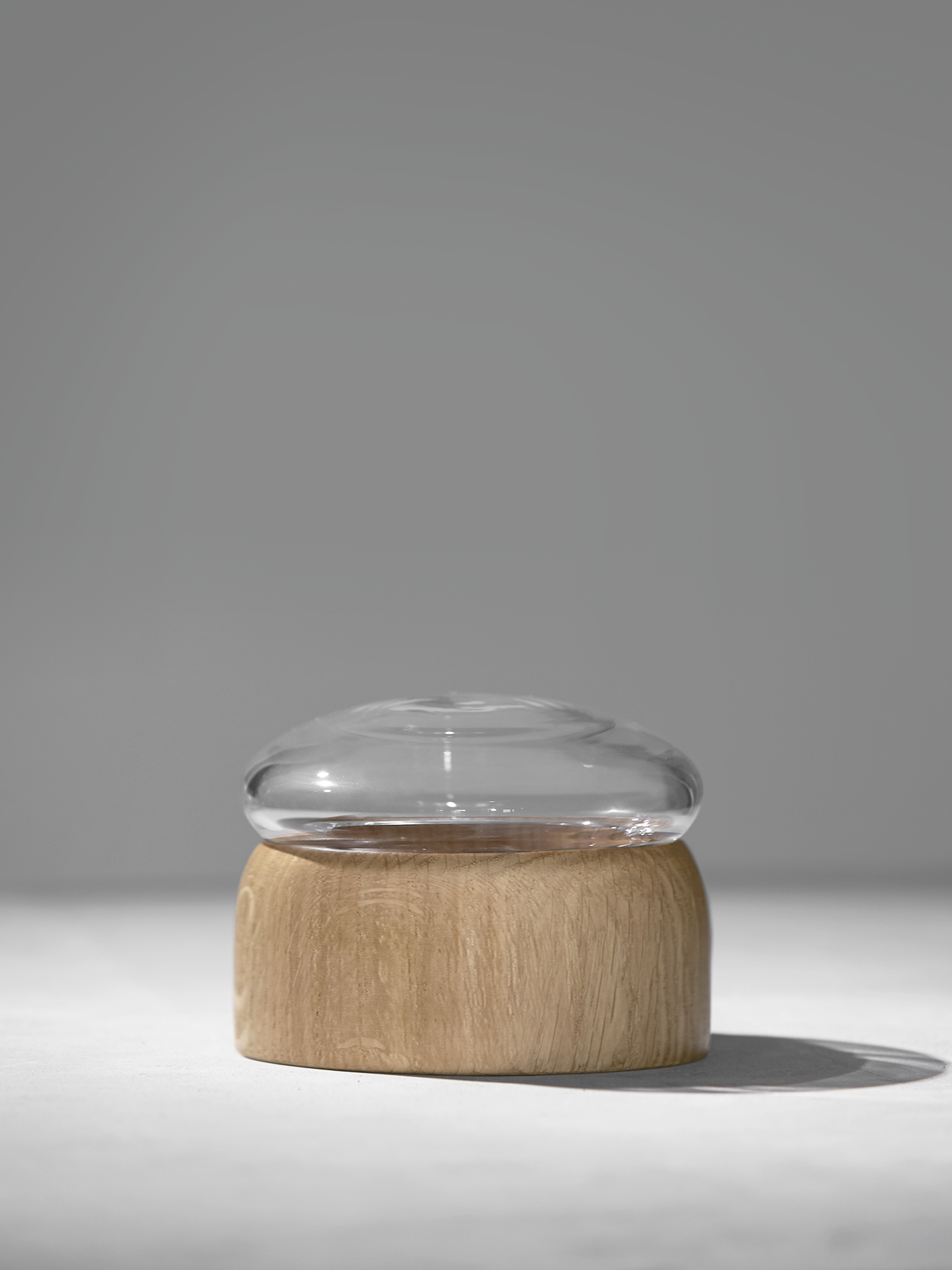 Boletus Oak/Clear Glass, w. 12 cm - ChiCura Copenhagen DK -