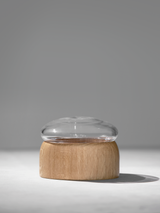ChiCura Aps Boletus Oak/Clear Glass, w. 12 cm Living / Containers & Vases Oak