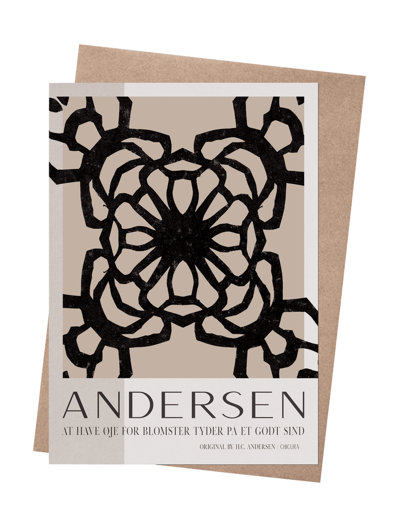 ChiCura Copenhagen H.C. Andersen - Flower Mind Art Cards 1. English Poster Quotes