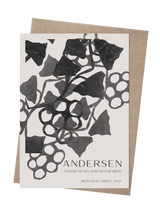 ChiCura Copenhagen H.C. Andersen - Leafs & Grapes Art Cards 1. English Poster Quotes