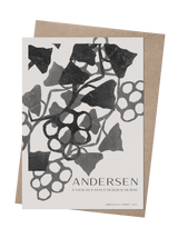 ChiCura Copenhagen H.C. Andersen - Leafs & Grapes Art Cards 1. English Poster Quotes