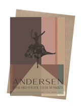 ChiCura Copenhagen H.C. Andersen - Music Speaks Art Cards 1. English Poster Quotes