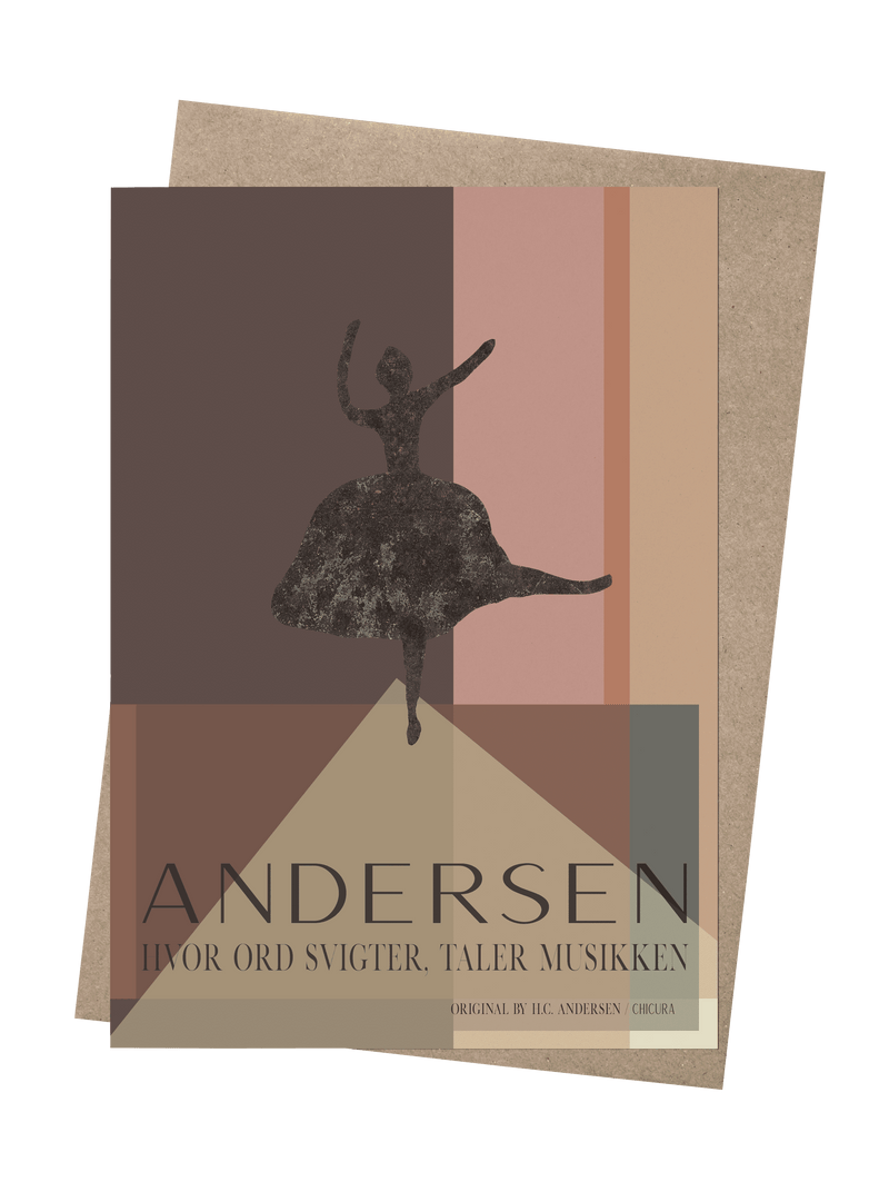 ChiCura Copenhagen H.C. Andersen - Music Speaks Art Cards 1. English Poster Quotes