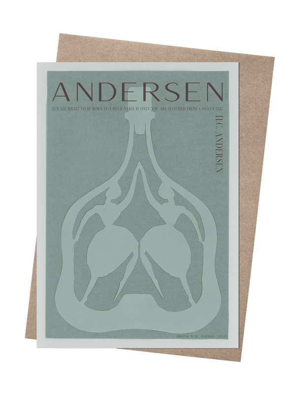 ChiCura Copenhagen H.C. Andersen - No Limit - Green Art Cards 1. English Poster Quotes