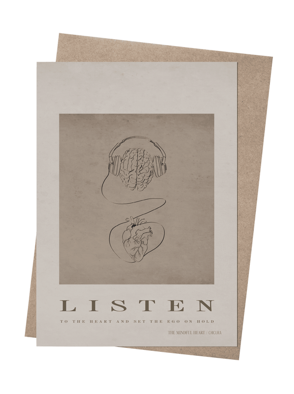 ChiCura Copenhagen Listen Art Cards 1. English Poster Quotes