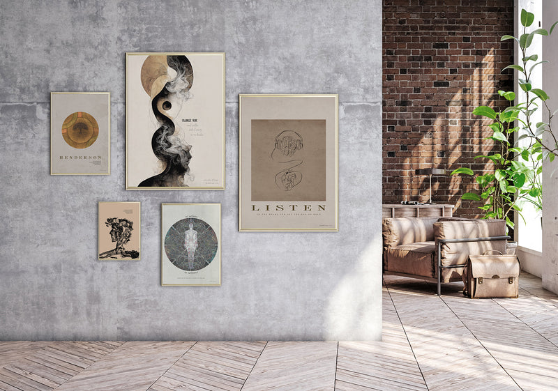 ChiCura CPH Organize Posters / The Mindful Heart 1. English Poster Quotes