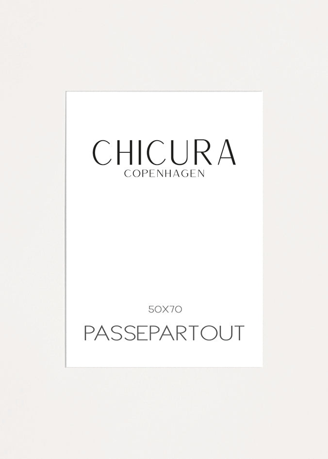 ChiCura Copenhagen Passepartout Off White - 70x100cm (Billede: 50x70cm) Passepartout Off White