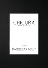 ChiCura Copenhagen Passepartout Sort - 50x70cm (Billede: A3) Passepartout Black