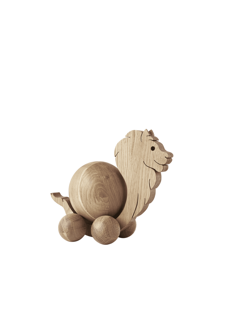 ChiCura Aps Spinning Lion - Small Living / Wooden Figures Oak
